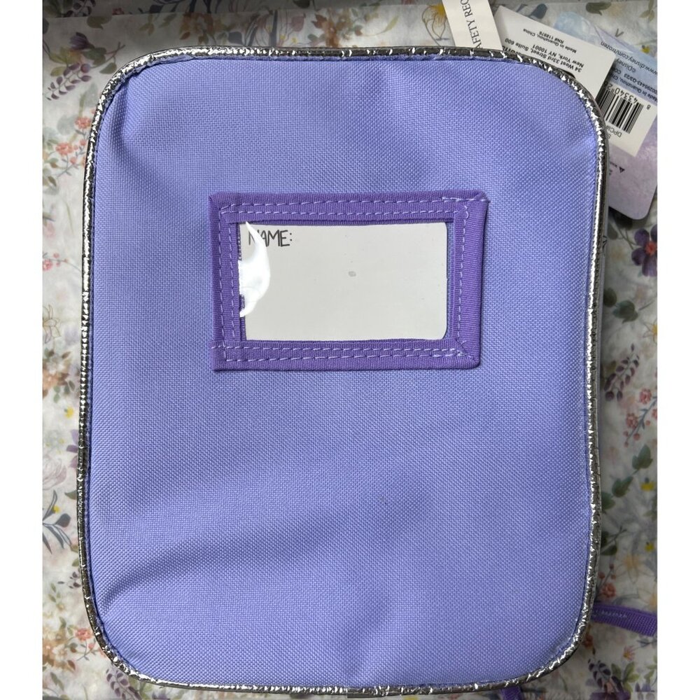 New Disney Frozen Anna & Elsa Lunch Bag With Silver Trim Insulated - Picture 3 of 7